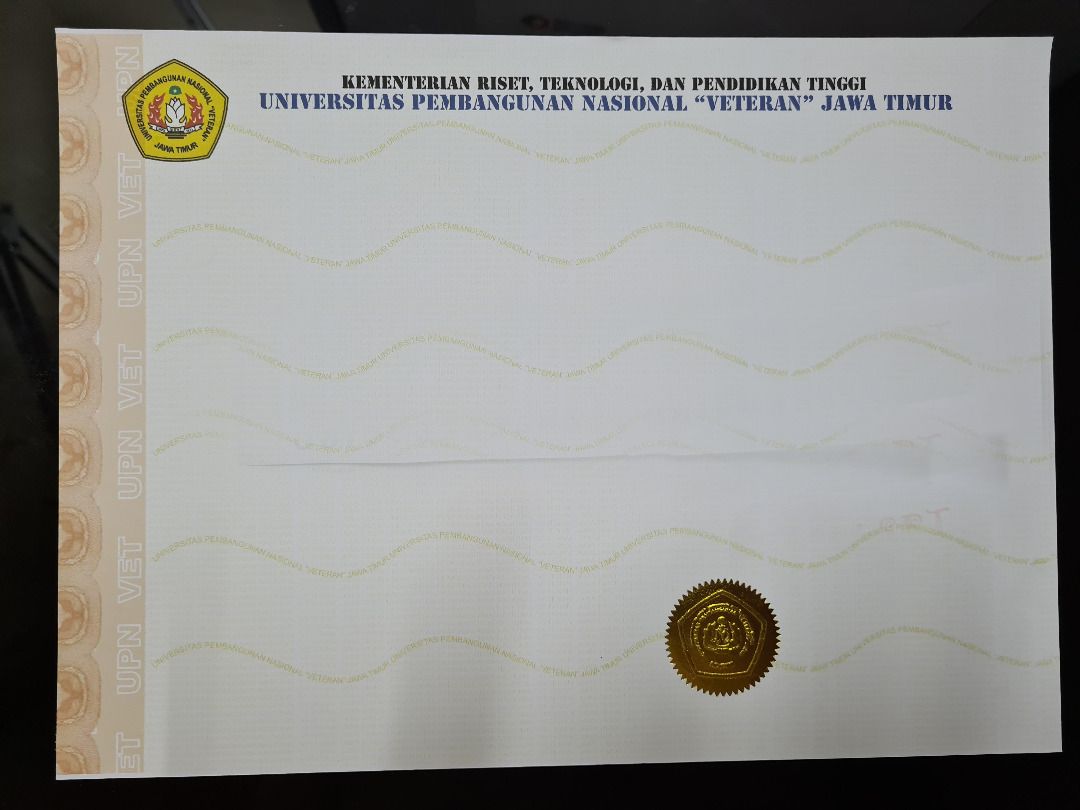 Jual Blangko Ijazah UPN Veteran Jatim