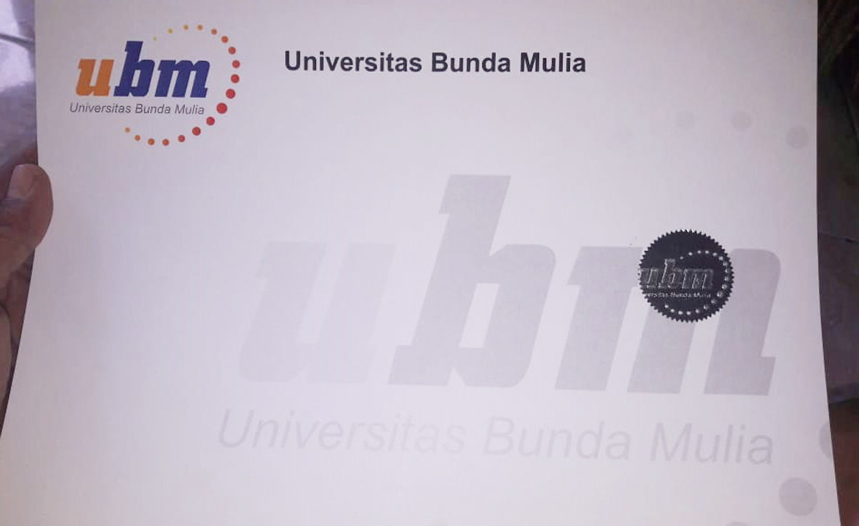 Jual Blangko Ijazah Univ Bunda Mulia